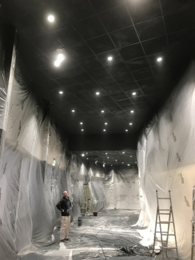 Nissan Blackpool - Ceiling Spraying