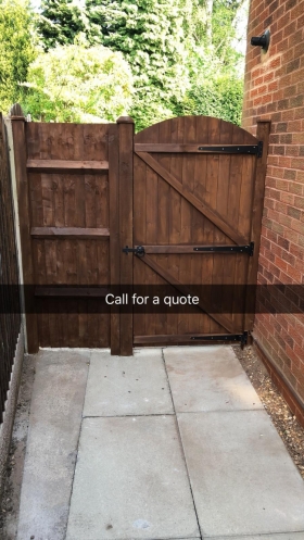 New fence & gate fitted in four oaks ( sutton coldfield)